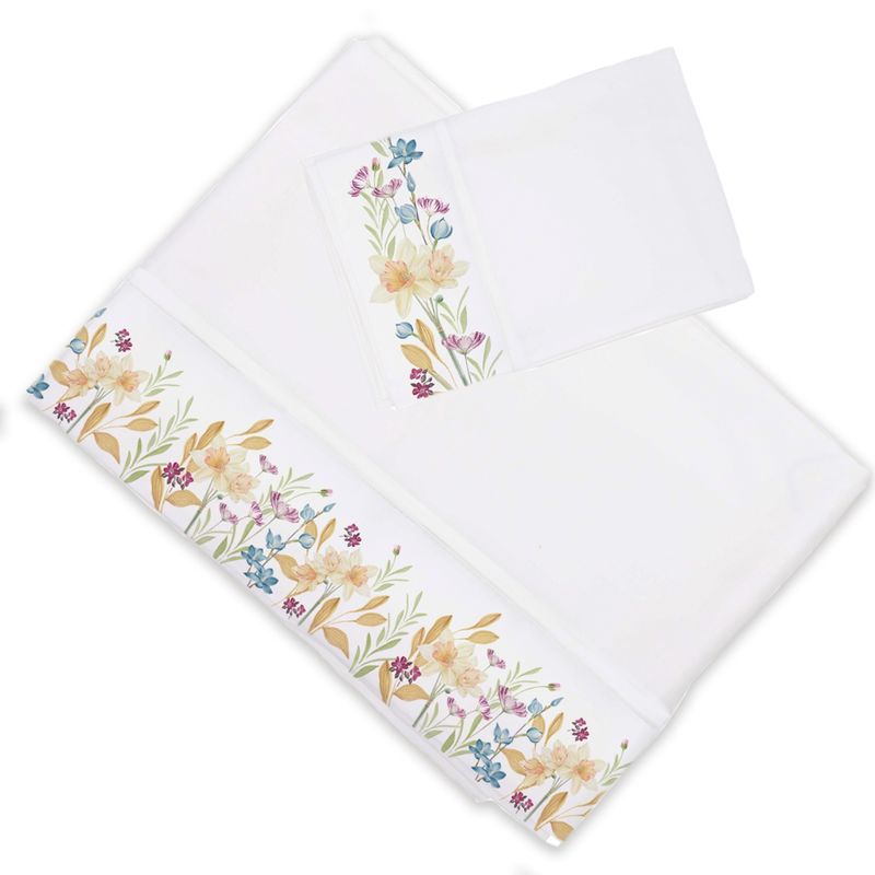 MARGARITA SCHEEL BY CASA ALVARINHO - Juego de Sábanas Jardín Narcisos 1 Plaza