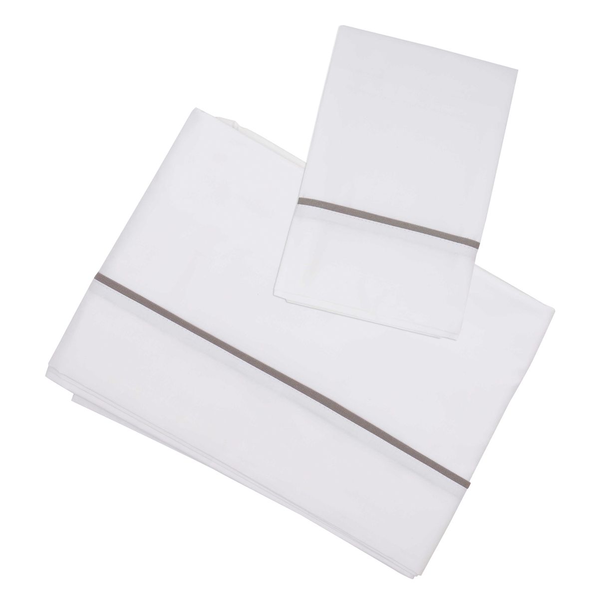 CASA ALVARINHO - Juego de Sábanas Vivo Taupé 1,5 Plazas