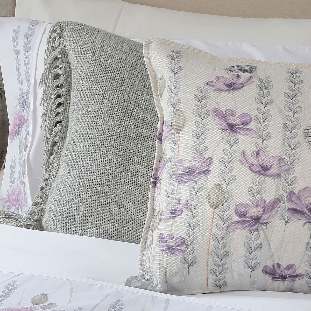 CASA ALVARINHO - Cubreplumón Algodón Super King Off White Stonewash