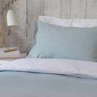 Cubreplumón Algodón 1,5 Plaza Celeste Grisáceo Stonewash