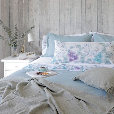 Imagen 2 del producto Cubreplumón Algodón 1,5 Plaza Celeste Grisáceo Stonewash