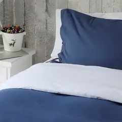 CASA ALVARINHO - Cubreplumón Algodón 1 Plaza Azul Stonewash