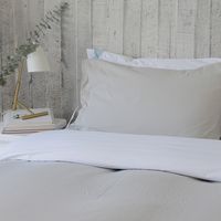 Cubreplumón Algodón 1 Plaza Gris Claro Stonewash