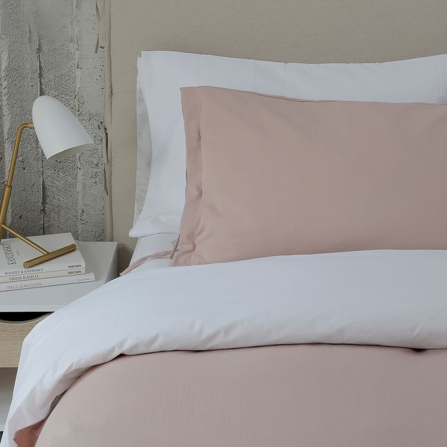 CASA ALVARINHO - Cubreplumón Algodón 2 Plazas Palo de Rosa Stonewash