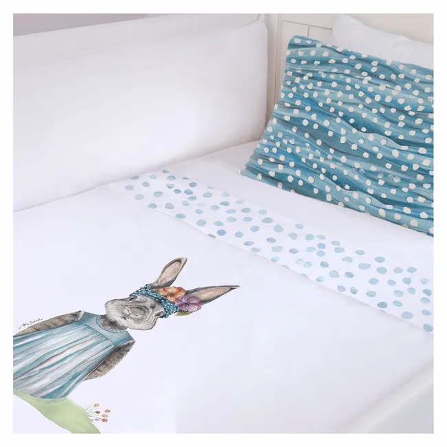 MARGARITA SCHEEL BY CASA ALVARINHO - Cubreplumón Moisés Coneja Flora