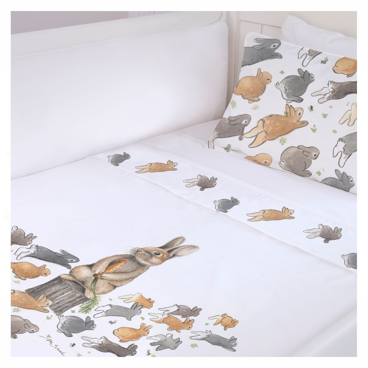 MARGARITA SCHEEL BY CASA ALVARINHO - Cubreplumón Moisés Pedro Rabbit