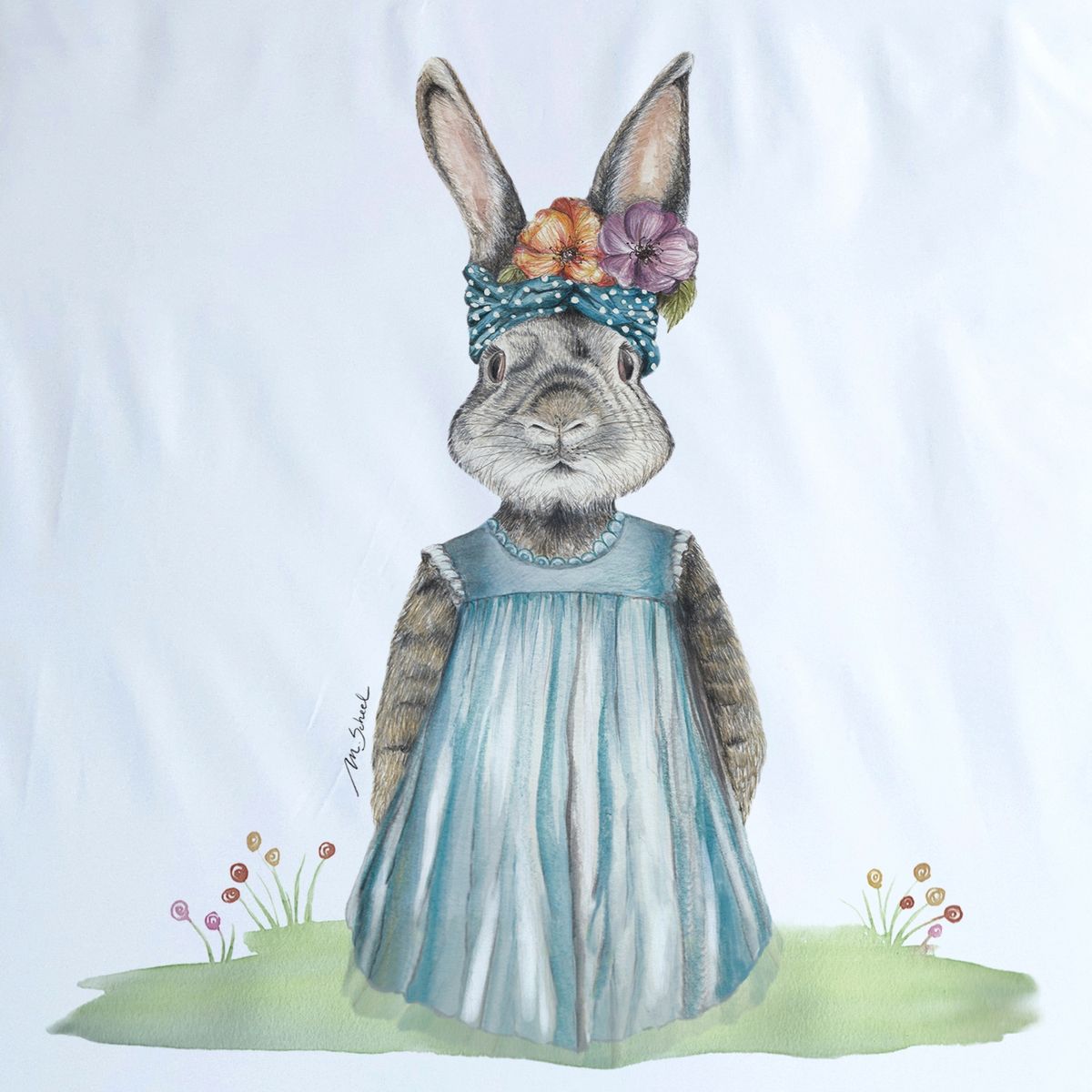 MARGARITA SCHEEL BY CASA ALVARINHO - Cubreplumón Cuna Coneja Flora