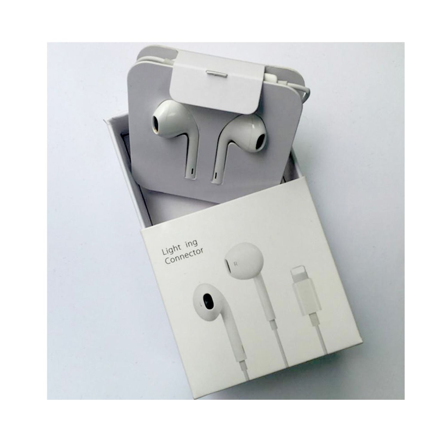 GENERICO Audífonos Earphones Para iPhone Conexión Lightning Manos