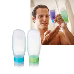 GO TRAVEL - Par botellas de silicona