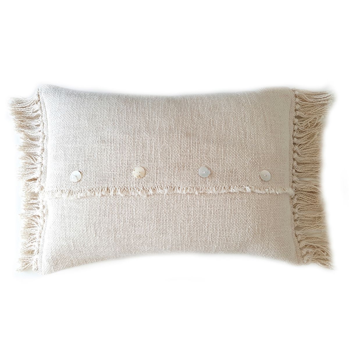 CASA ALVARINHO - COJIN TELAR ALGODÓN CRUDO