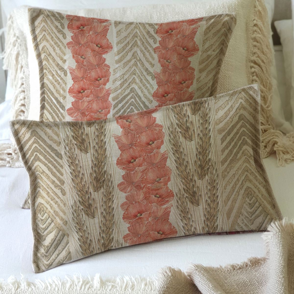 MARGARITA SCHEEL BY CASA ALVARINHO - FUNDA COJÍN MARISA AMAPOLA 50X30