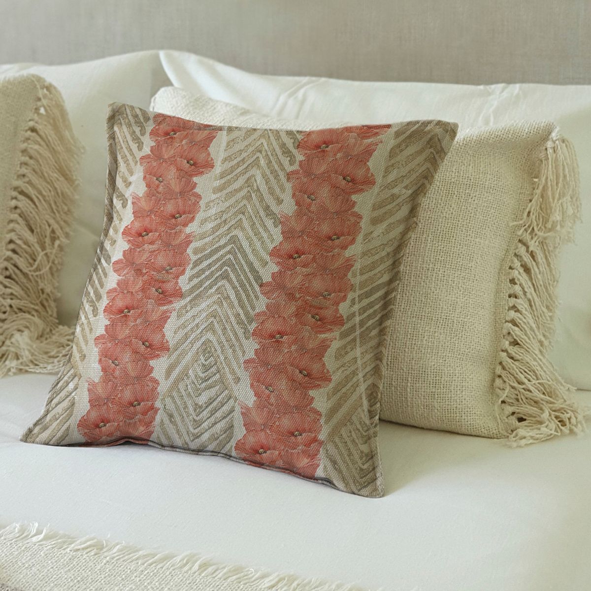 MARGARITA SCHEEL BY CASA ALVARINHO - FUNDA COJÍN MARISA AMAPOLA 45X45