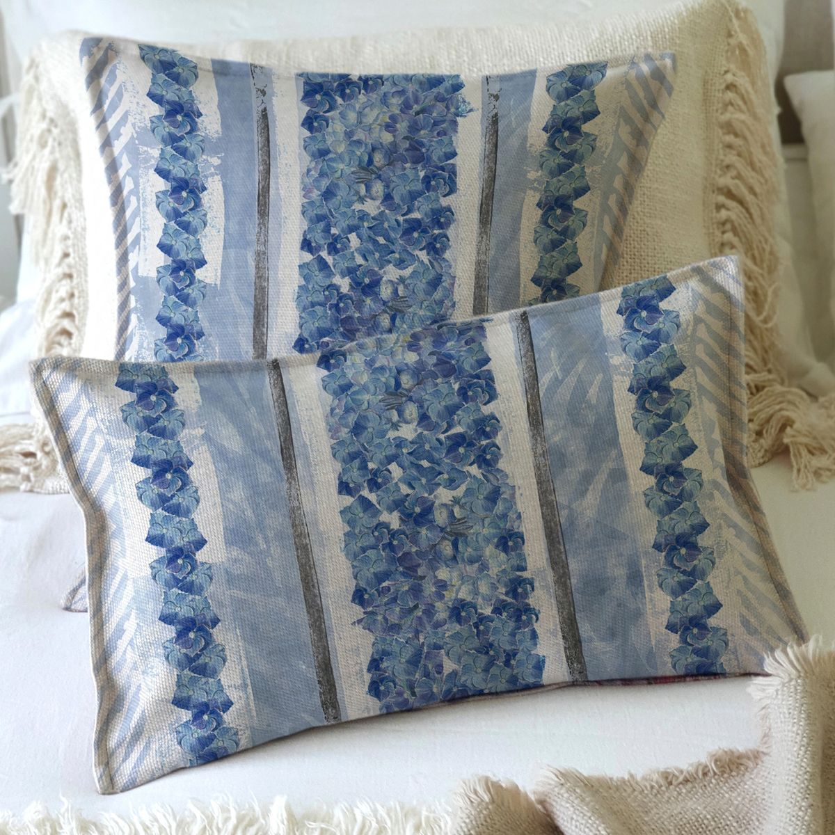 MARGARITA SCHEEL BY CASA ALVARINHO - FUNDA COJÍN MARISA HORTENSIAS 50X30…