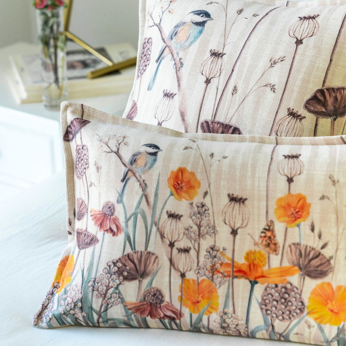 MARGARITA SCHEEL BY CASA ALVARINHO - FUNDA COJÍN MARISA CICLO AMAPOLAS 50X30…