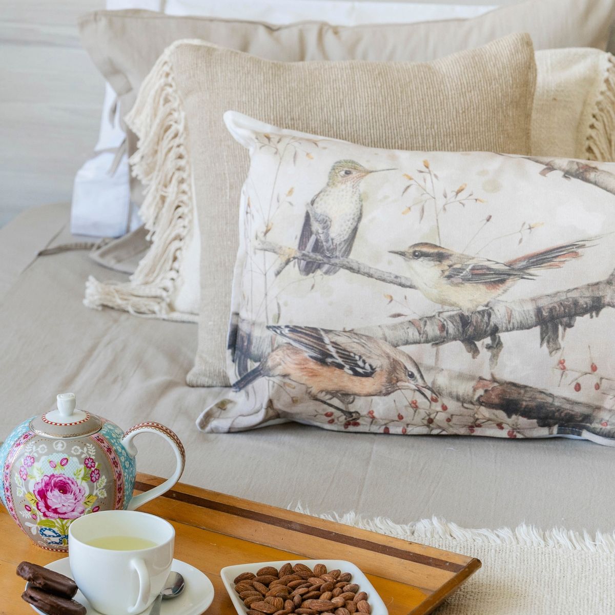 MARGARITA SCHEEL BY CASA ALVARINHO - FUNDA COJÍN MARISA MIX RAYADITO XL