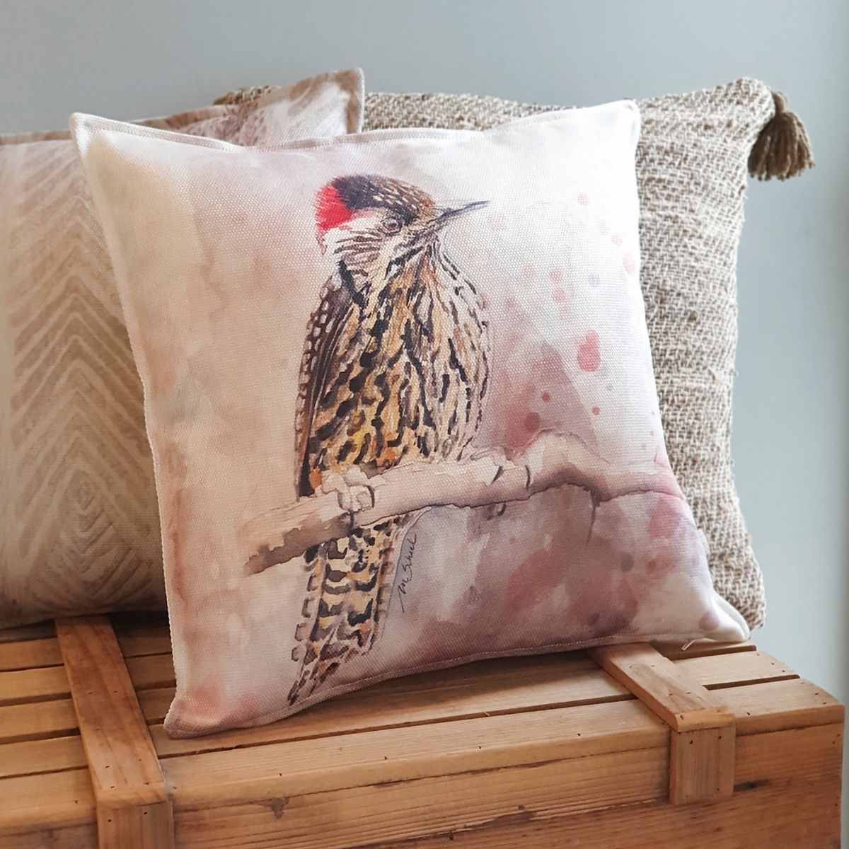 MARGARITA SCHEEL BY CASA ALVARINHO - FUNDA COJÍN MARISA CARPINTERITO 45X45