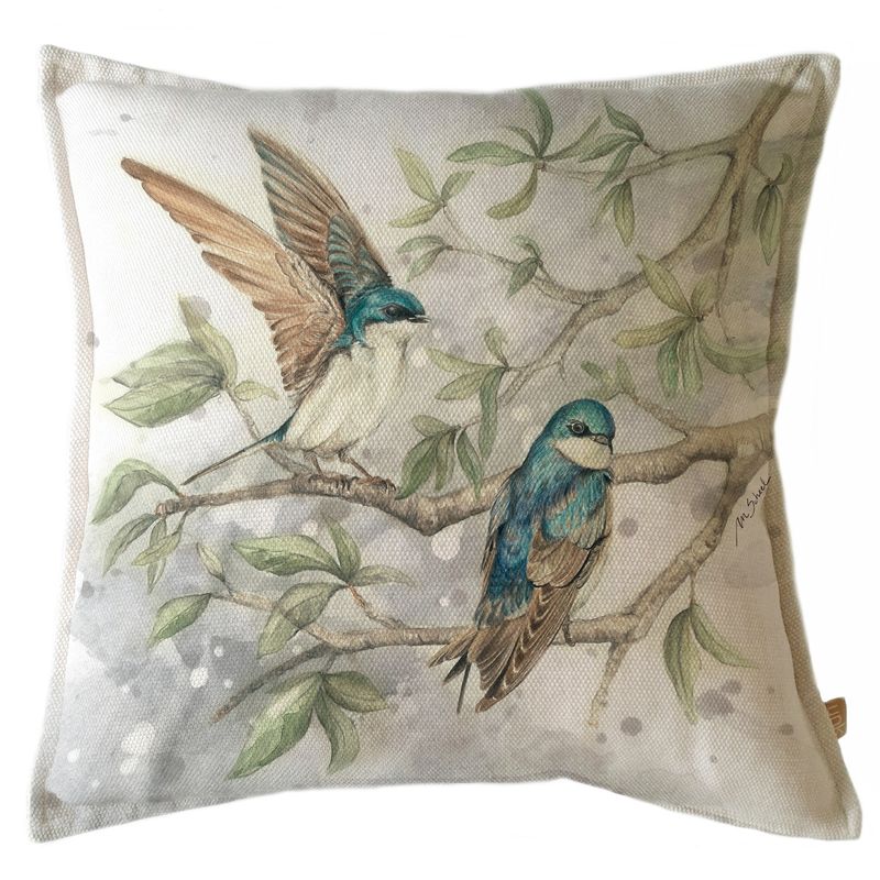 MARGARITA SCHEEL BY CASA ALVARINHO - FUNDA COJÍN MARISA GOLONDRINAS 45X45