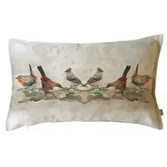 MARGARITA SCHEEL BY CASA ALVARINHO - FUNDA COJÍN MARISA PÁJAROS NATIVOS 50X30