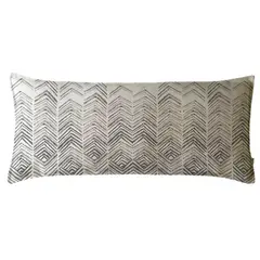 MARGARITA SCHEEL BY CASA ALVARINHO - FUNDA COJÍN MARISA ABSTRACTO ESPIGAS GRIS XL…