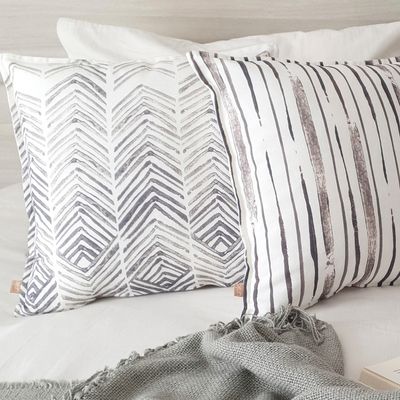 Imagen 2 del producto FUNDA COJÍN MARISA ABSTRACTO ESPIGAS GRIS 45X45…