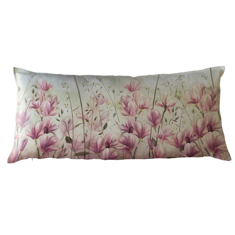 MARGARITA SCHEEL BY CASA ALVARINHO - FUNDA COJÍN ALGODÓN MAGNOLIAS XL