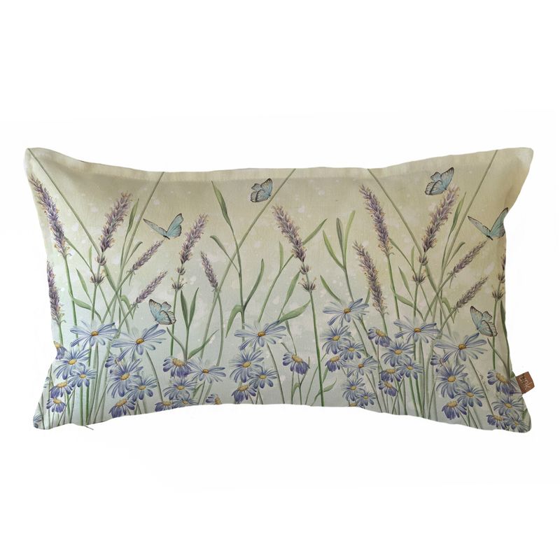 MARGARITA SCHEEL BY CASA ALVARINHO - FUNDA COJÍN ALGODÓN JARDÍN DE LAVANDA 50X30