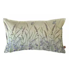 MARGARITA SCHEEL BY CASA ALVARINHO - FUNDA COJÍN ALGODÓN JARDÍN DE LAVANDA 50X30