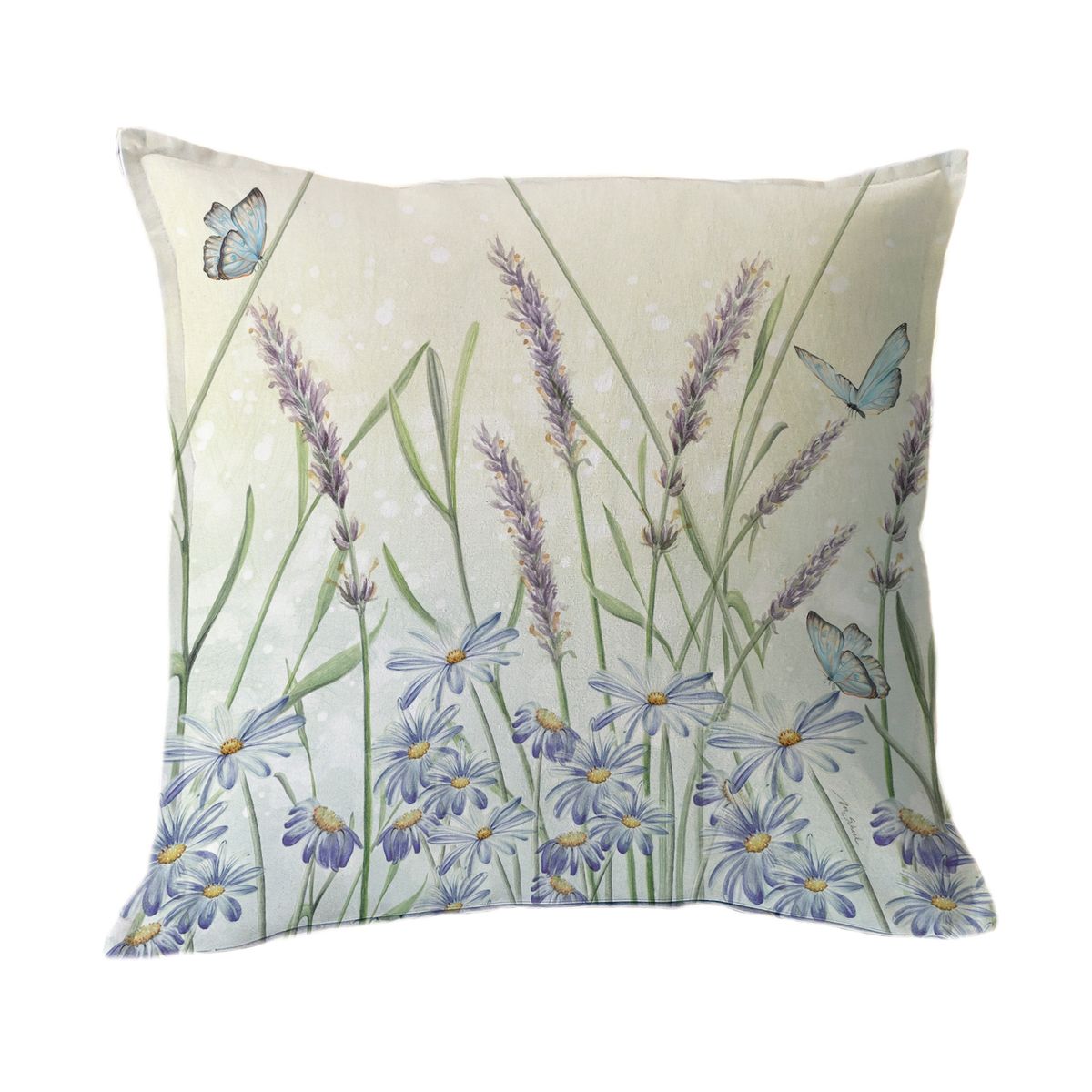 MARGARITA SCHEEL BY CASA ALVARINHO - FUNDA COJÍN ALGODÓN JARDÍN DE LAVANDA 45X45…