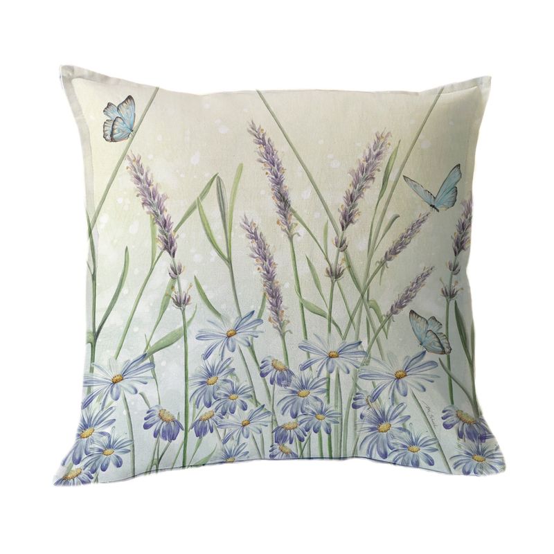 MARGARITA SCHEEL BY CASA ALVARINHO - FUNDA COJÍN ALGODÓN JARDÍN DE LAVANDA 45X45