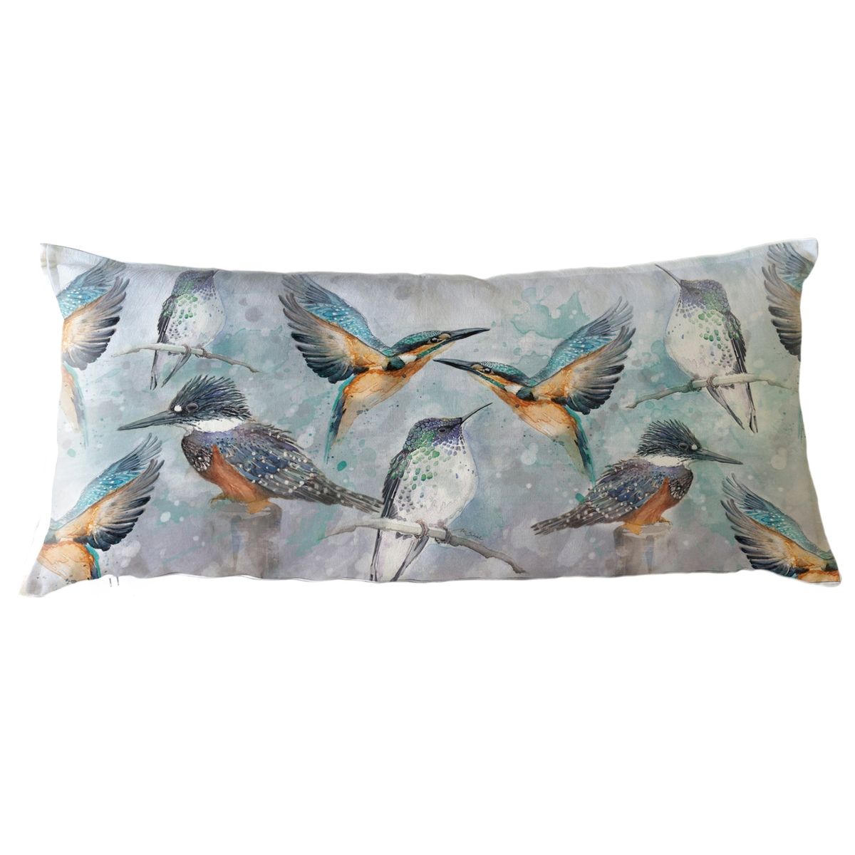 MARGARITA SCHEEL BY CASA ALVARINHO - COJÍN ALGODÓN MARTÍN TURQUESA XL