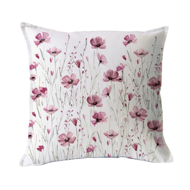 MARGARITA SCHEEL BY CASA ALVARINHO - FUNDA COJÍN ALGODÓN FLORCITAS UNICORNIO 45X45