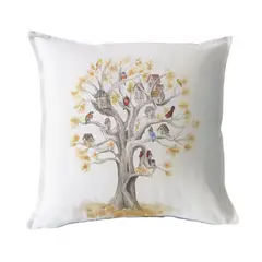 MARGARITA SCHEEL BY CASA ALVARINHO - FUNDA COJÍN ALGODÓN ARBOLITO 45X45