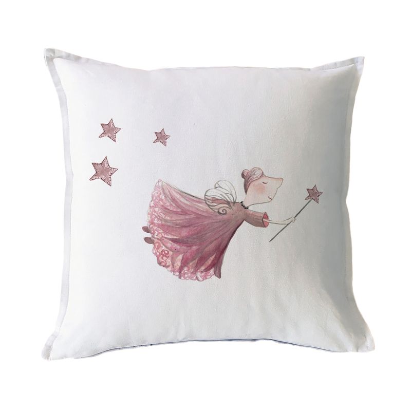 MARGARITA SCHEEL BY CASA ALVARINHO - FUNDA COJÍN ALGODÓN HADA ROSA 45X45