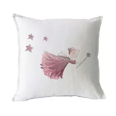 MARGARITA SCHEEL BY CASA ALVARINHO - FUNDA COJÍN ALGODÓN HADA ROSA 45X45