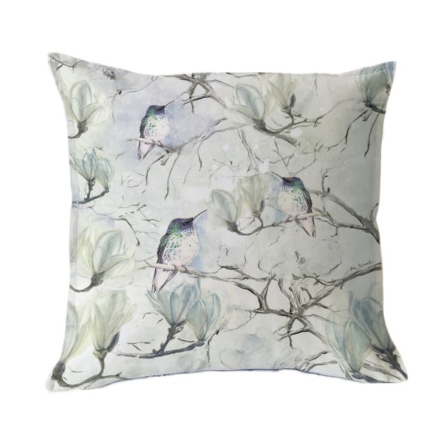 MARGARITA SCHEEL BY CASA ALVARINHO - FUNDA COJÍN ALGODÓN MAGNOLIO PICAFLOR 45X45…