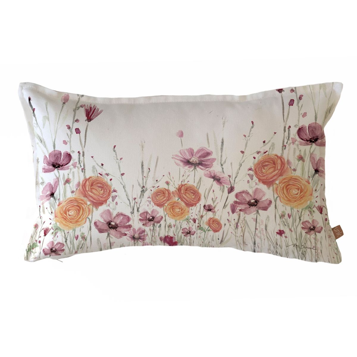 MARGARITA SCHEEL BY CASA ALVARINHO - FUNDA COJÍN ALGODÓN RANÚNCULOS 50X30