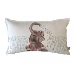 MARGARITA SCHEEL BY CASA ALVARINHO - FUNDA COJÍN ALGODÓN ELEFANTA 50X30