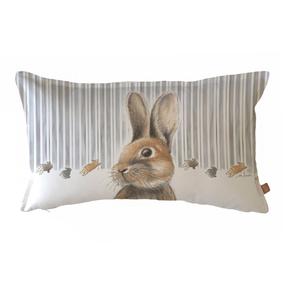 MARGARITA SCHEEL BY CASA ALVARINHO - FUNDA COJÍN ALGODÓN PEDRO RABBIT Y CONEJITOS 50X30