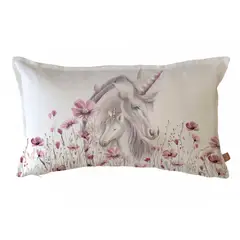 MARGARITA SCHEEL BY CASA ALVARINHO - FUNDA COJÍN ALGODÓN UNICORNIO 50X30