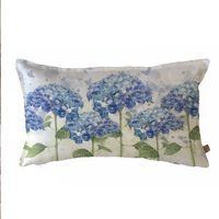 FUNDA COJÍN ALGODÓN HORTENSIAS 50X30