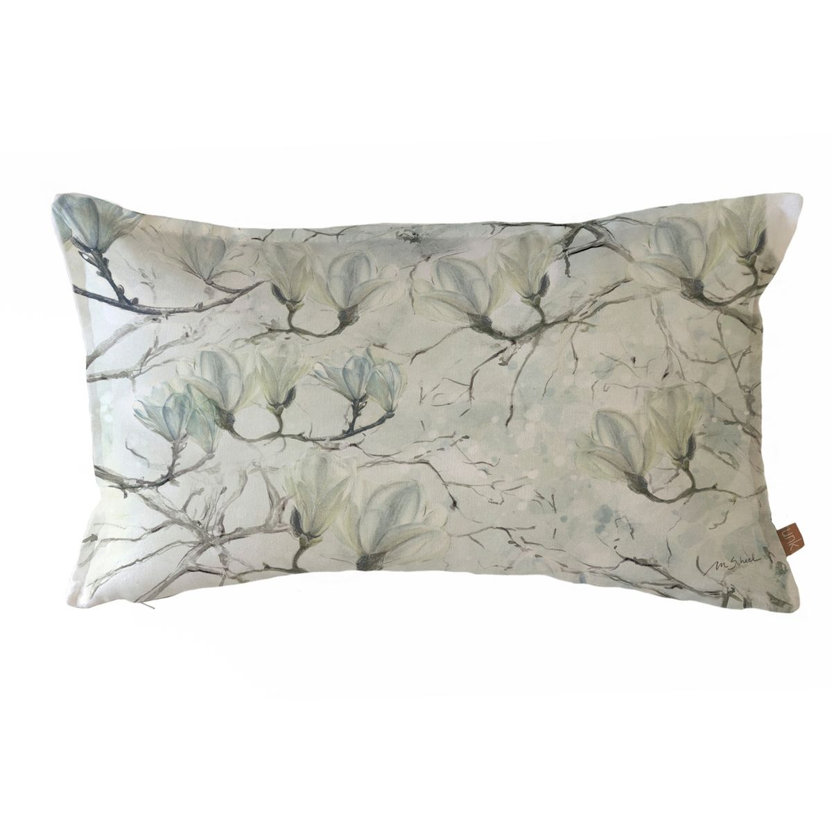 MARGARITA SCHEEL BY CASA ALVARINHO - FUNDA COJÍN ALGODÓN MAGNOLIO BLANCO 50X30