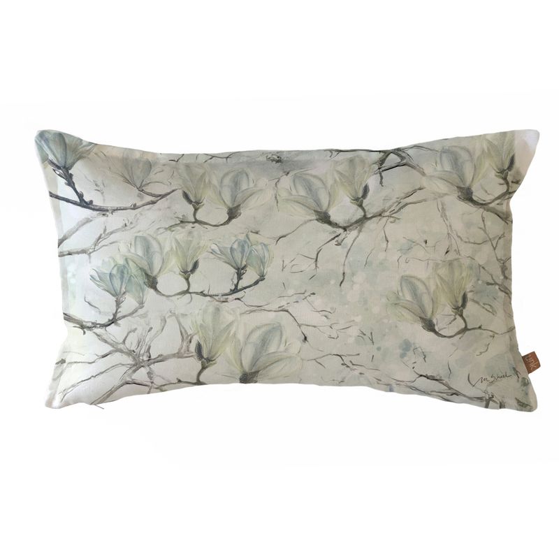 MARGARITA SCHEEL BY CASA ALVARINHO - FUNDA COJÍN ALGODÓN MAGNOLIO BLANCO 50X30