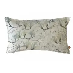 MARGARITA SCHEEL BY CASA ALVARINHO - FUNDA COJÍN ALGODÓN MAGNOLIO BLANCO 50X30…