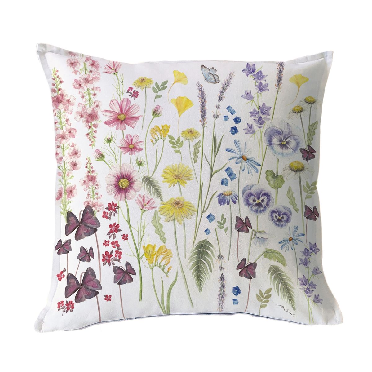 MARGARITA SCHEEL BY CASA ALVARINHO - FUNDA COJÍN ALGODÓN PRIMAVERA MULTICOLOR 45X45