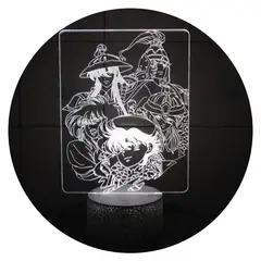 3DILUTION - Lámpara 3D Caballeros Del Zodiáco Base Agrietada