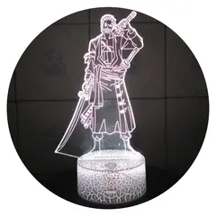 3DILUTION - Lámpara 3D Zoro One Piece Base Agrietada