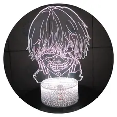 3DILUTION - Lámpara 3D Ken Kaneki Tokyo Ghoul Base Agrietada