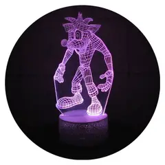 3DILUTION - Lámpara 3D Crash Bandicoot Base Agrietada