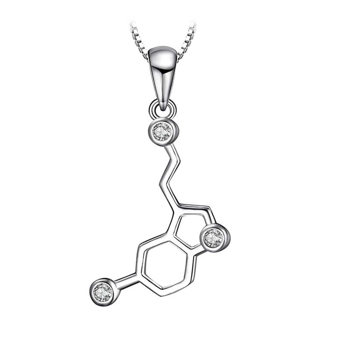 GENERICO - Collar serotonina plata 925 joyas mujer circones