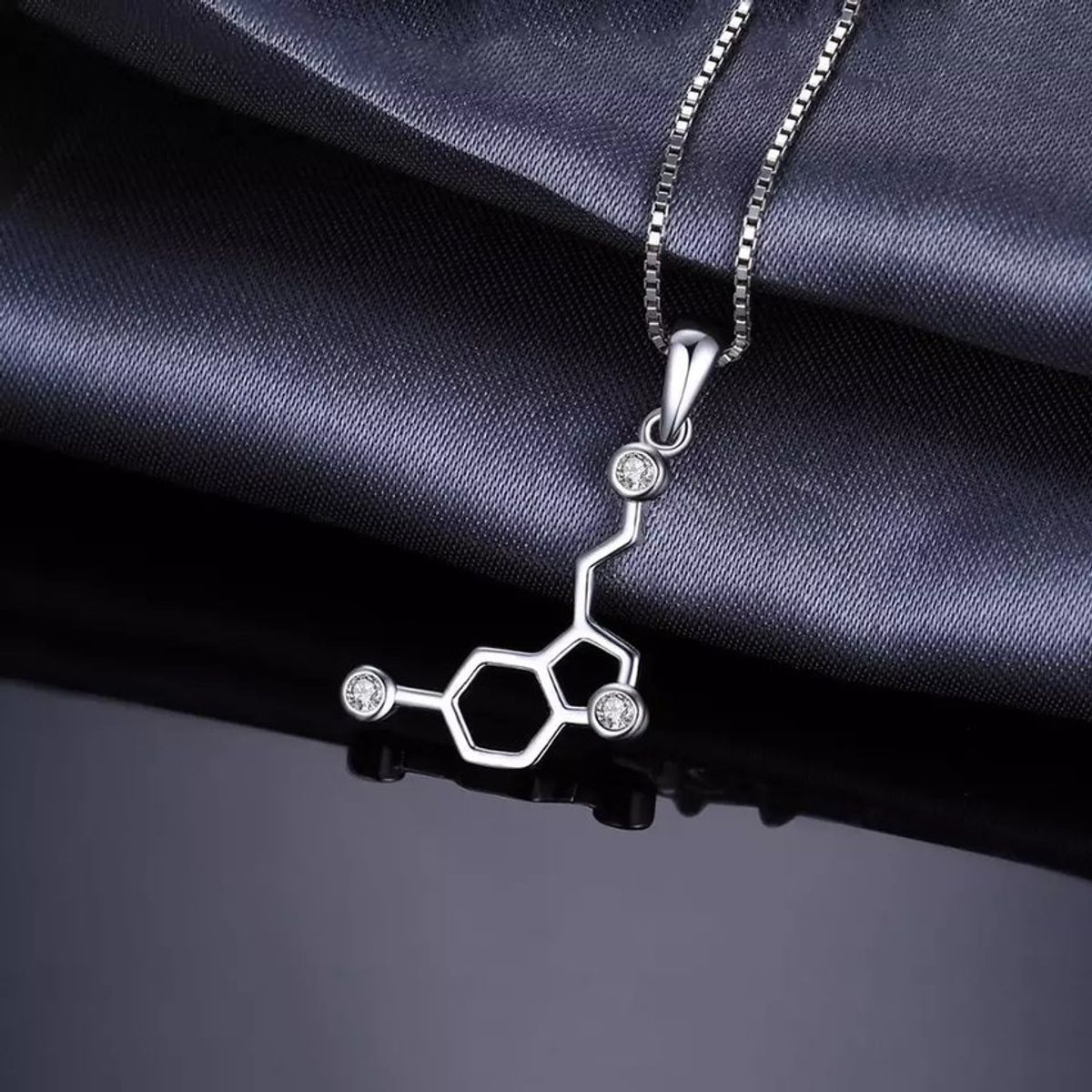 GENERICO - Collar serotonina plata 925 joyas mujer circones
